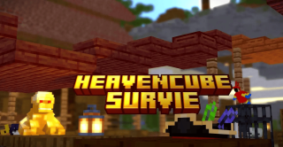 Bannière du serveur HeavenCube — 1er Survie en 1.21.8 ! Viens c'est l'été ⛱️