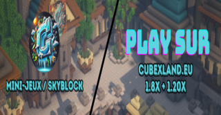 Bannière du serveur CubexLand