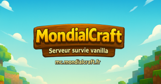 Bannière du serveur MondialCraft