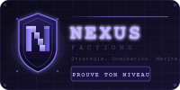 Bannière du serveur NexusFaction · Factions Java